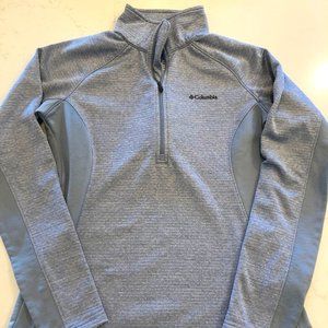 Columbia Blue Quarter Zip Pullover